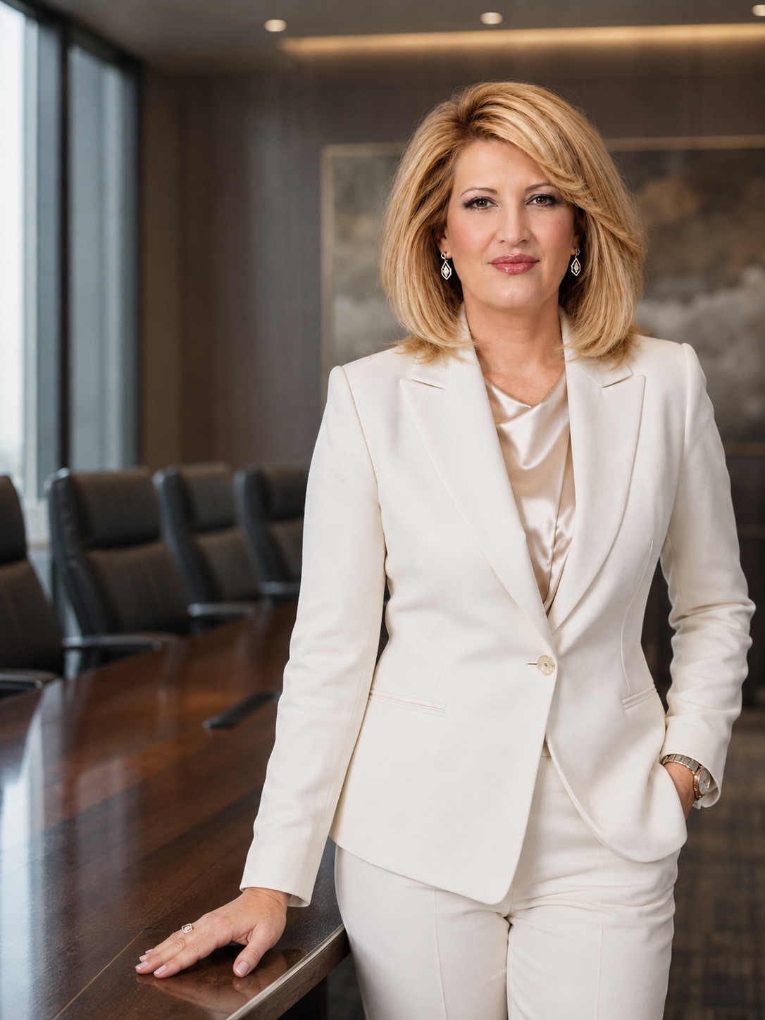Eugenia Savina într-un cadru profesional luminos